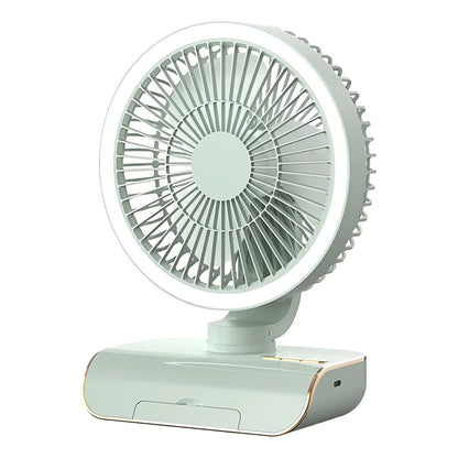Ventilador Multifuncional 3 en 1 de Escritorio, Colgante y Pared con Control Remoto