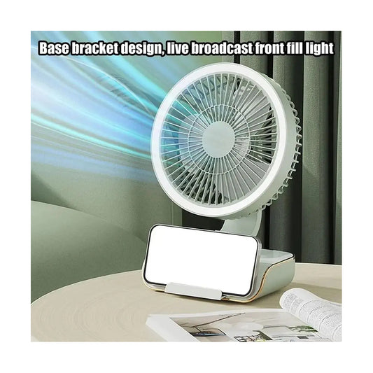 Ventilador Multifuncional 3 en 1 de Escritorio, Colgante y Pared con Control Remoto