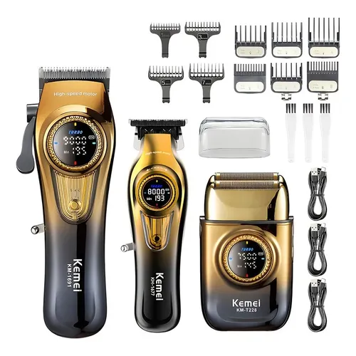 Combo Maquinas Profesional Kemei KM-8557