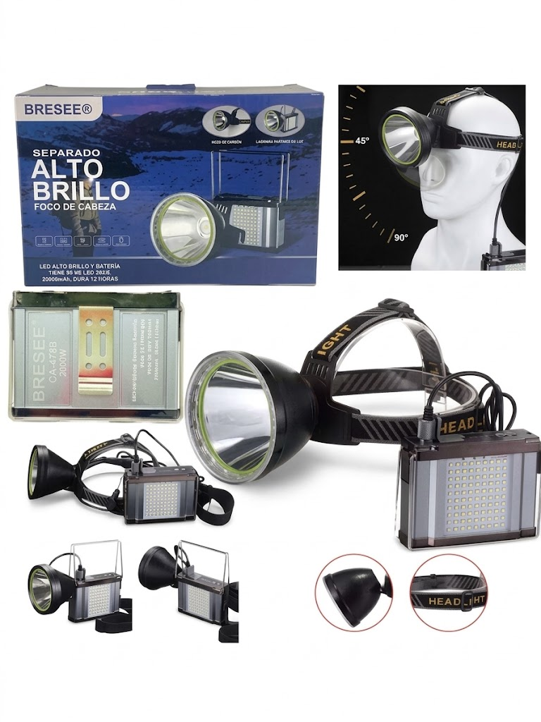 Foco De Caza 2000 W De Largo Alcance Potente