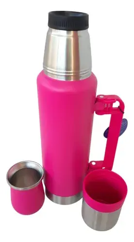 Termo Mate 120ml + Envase 50ml Bombilla Acero Inoxidable