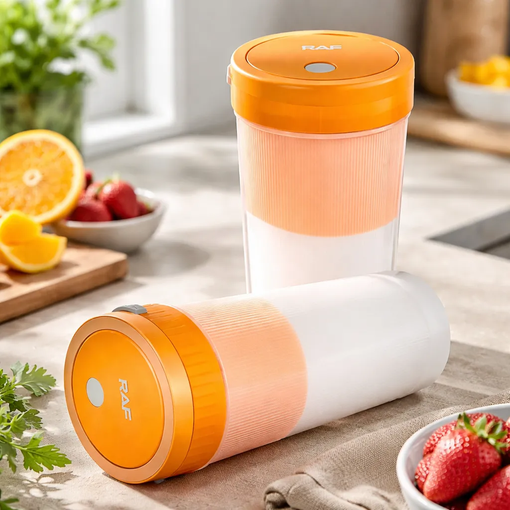 Licuadora Portátil Recargable Raf 300ml Usb 8 Cuchillas