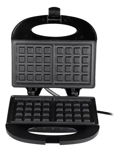 Waflera Eléctrica RAF R.242 750W-850W Antiadherente Negra