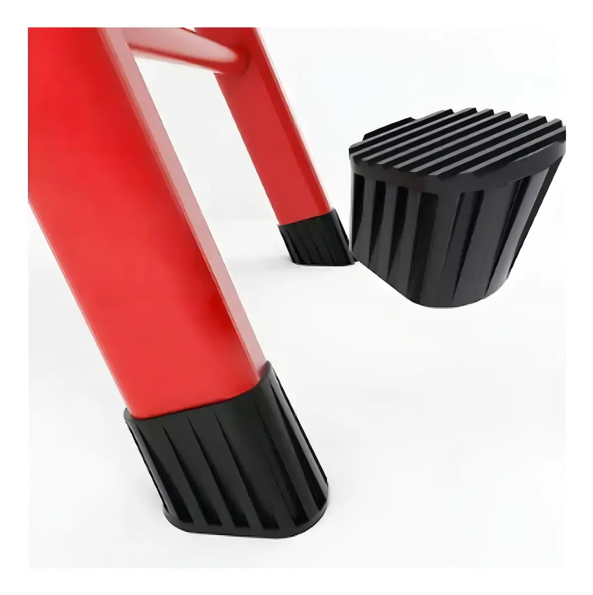 Escalera Plegable 3 Escalones Resistente Color Rojo