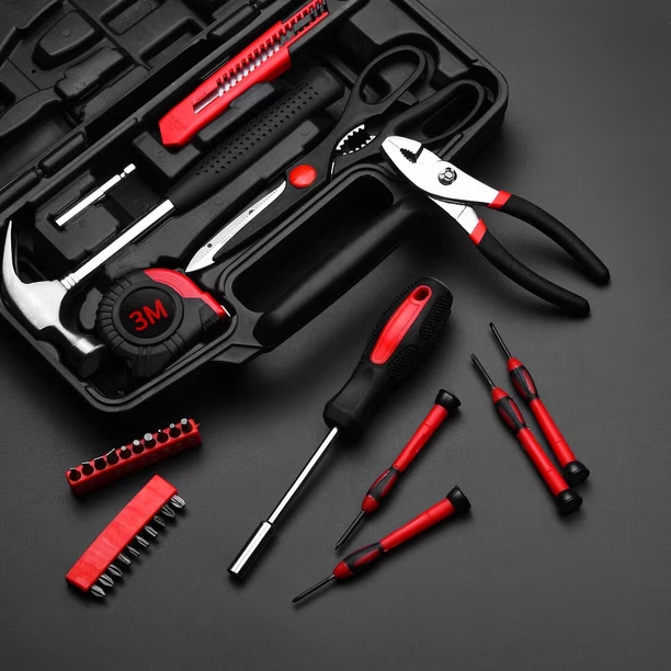 Kit de Herramientas 39 piezas Estuche Rojo
