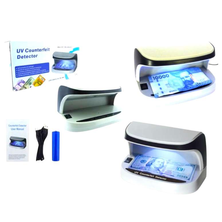 Detector De Billetes Recargable Luz Ultravioleta Usb