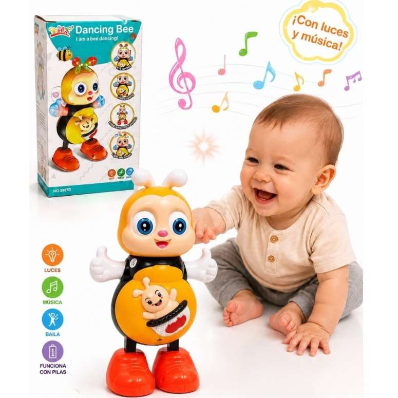 Abejita Chiquitita Juguetes Para Bebes Sensorial Musical