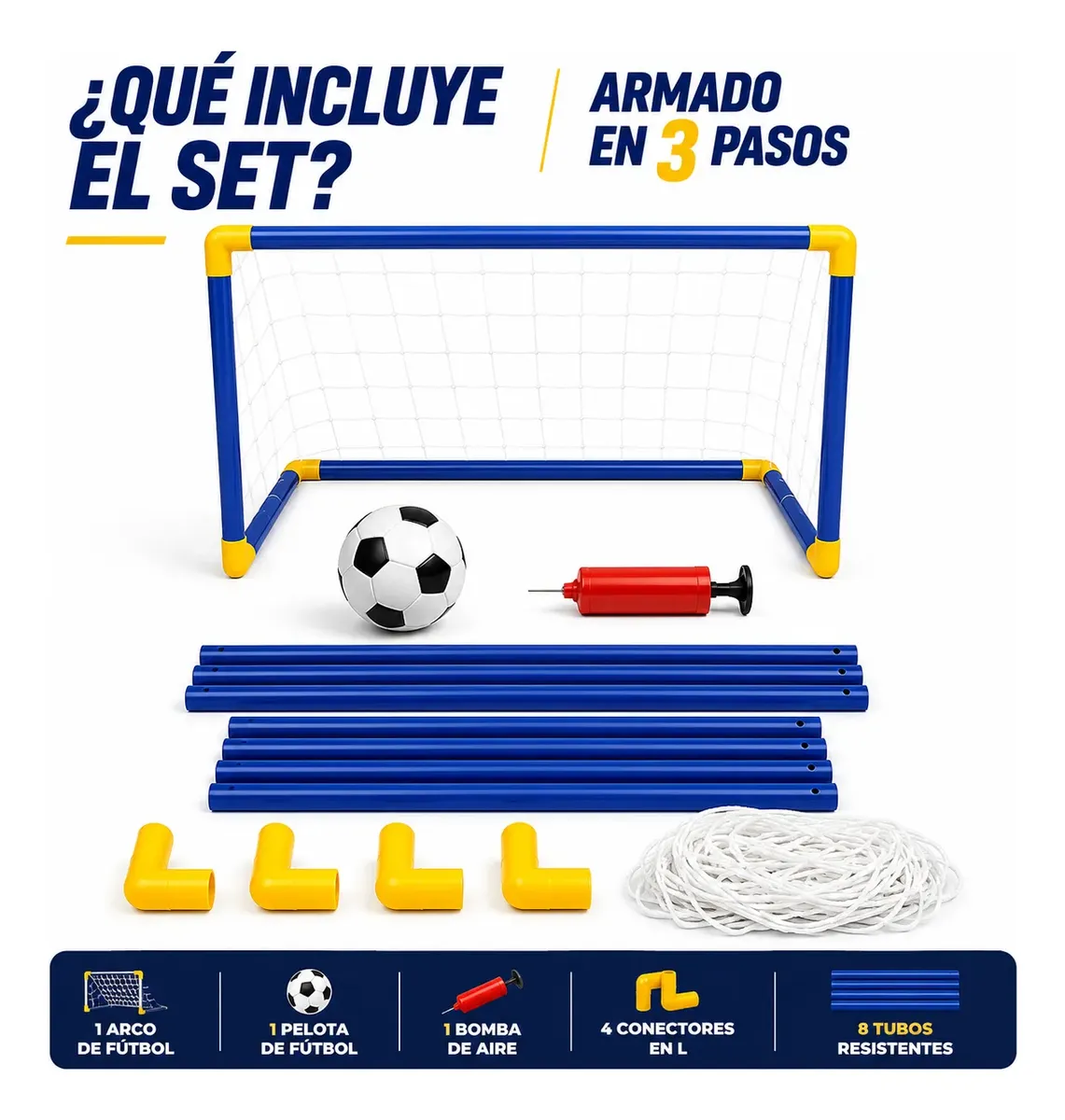Arco De Fútbol Para Niños Accesorios incluidos